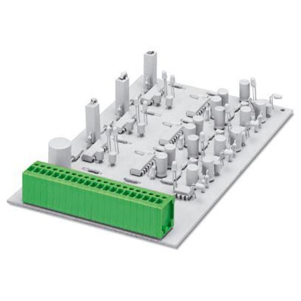 FRONT 1,5-V-3,81- 3 MCGN,BK,RD - PCB terminal block image 1