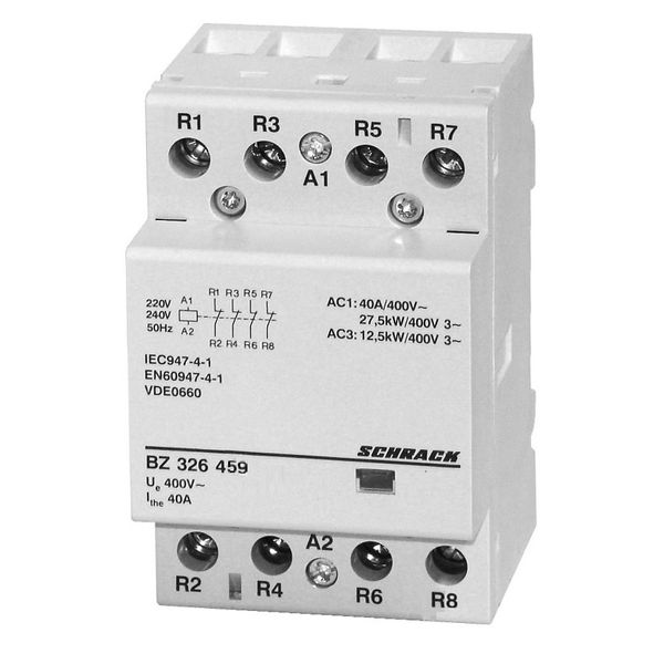 Modular contactor 40A, 4 NC, 230VAC,  3MW image 1