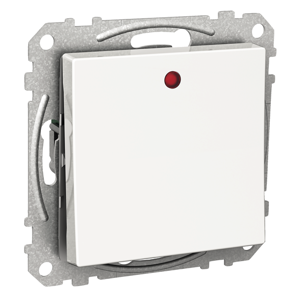 Exxact rocker switch 2-way with lamp screwless white image 4