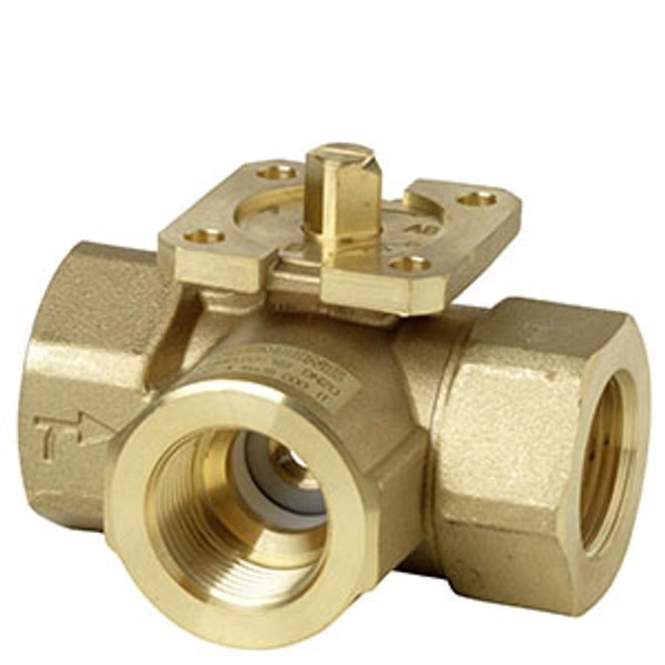 VBI60.20-16T - Changeover ball valve, 3-port, PN40, DN20, kvs 16 image 1