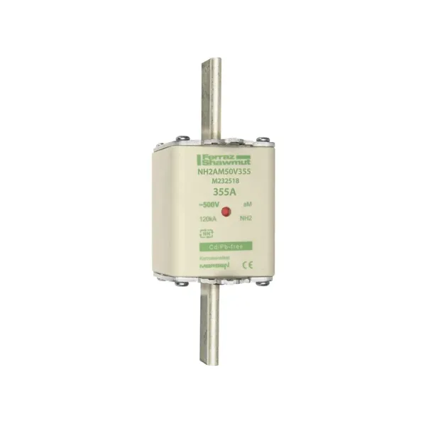 Fuse-link NH2 aM 500VAC 355A live tags Double indicator image 2