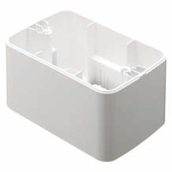 WALL-MOUNTING BOX - FOR TOP SYSTEM PLATE - 1/2/3 GANG - CLOUD WHITE - SYSTEM image 2