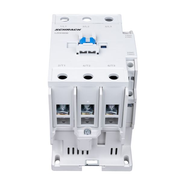 Contactor 3-pole, CUBICO High, 37kW, 80A, 1NO+1NC, 24VAC image 1