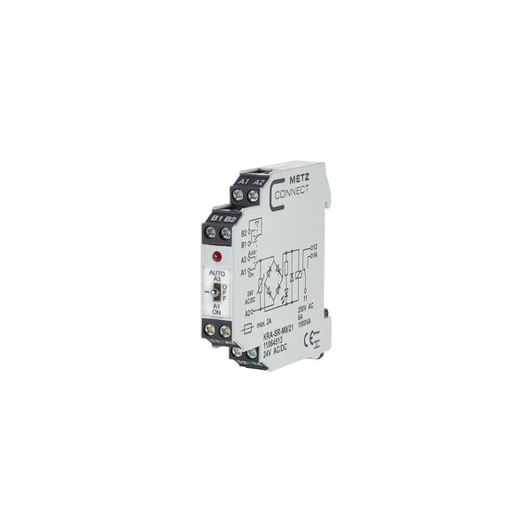 KRA-SR-M8/21, 1 changeover contact, 24 V AC/DC image 1