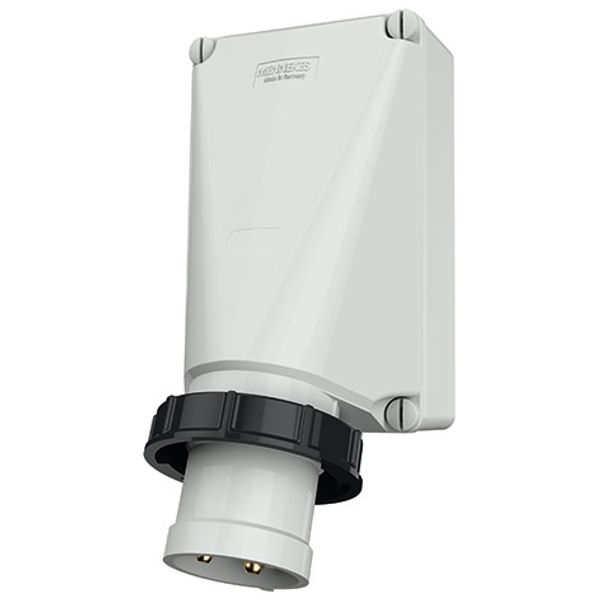 Wall mounted inlet, 125A4p7h500V, IP67 image 2