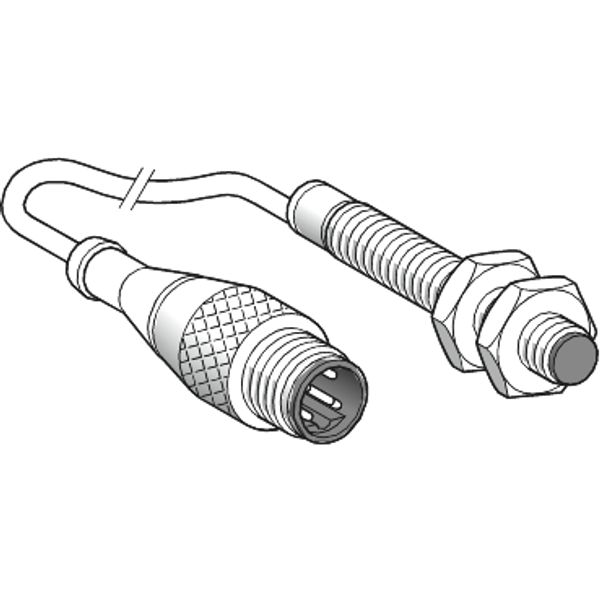 INDUCTIVE SENSOR CYL SHORT M08 12 24 VDC image 1