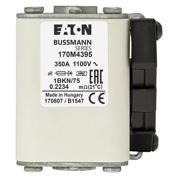 Fuse-link, high speed, 500 A, AC 1100 V, size 1, 53 x 69 x 74 mm, aR, IEC, UL, single indicator image 6