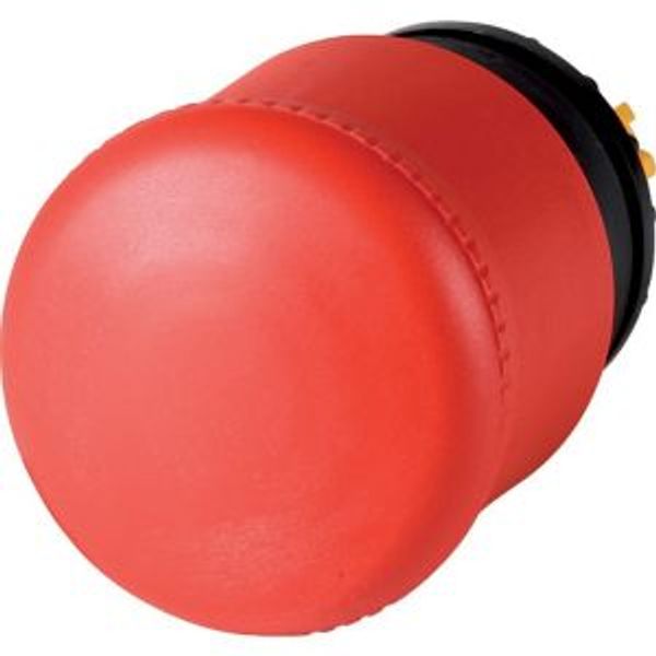 Emergency stop/emergency switching off pushbutton, RMQ-Titan, Mushroom-shaped, 38 mm, Non-illuminated, Pull-to-release function, Red, yellow, RAL 3000 image 2