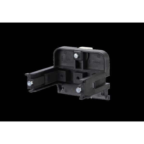 DIN rail mounting bracket for wall outlets - horizontal mounting 55 mm image 2