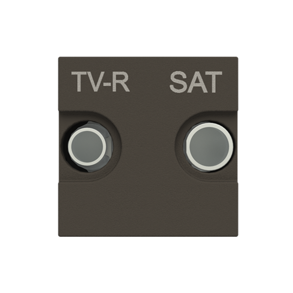 N2251.3 AN TV-R/SAT terminal outlet - 2M - Anthracite image 1