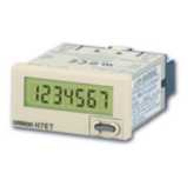Time counter, 1/32DIN (48 x 24 mm), self-powered, LCD, 7-digit, 999h59 image 3