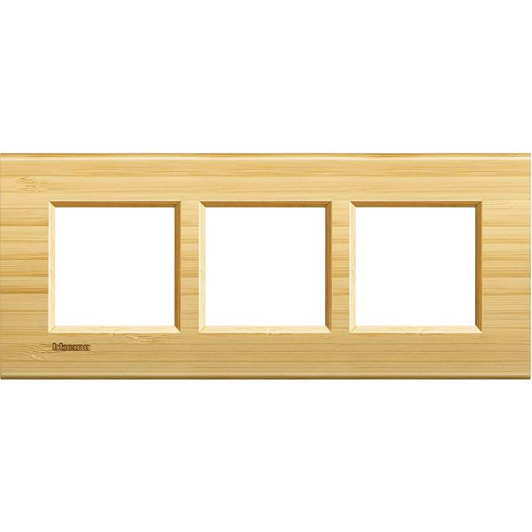 LL - COVER PLATE 2X3P 57MM BAMBOO image 1