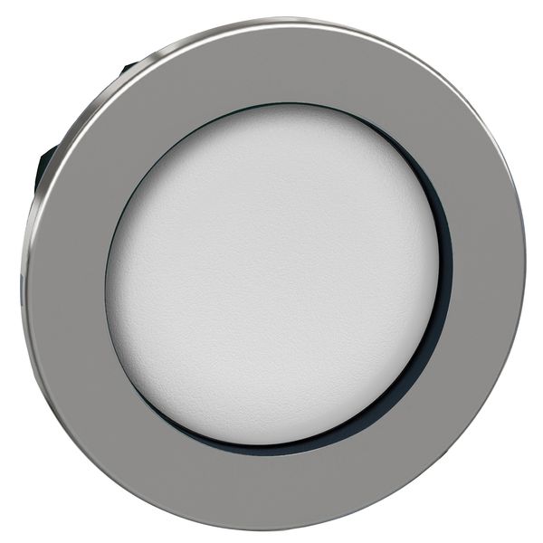 Head for non illuminated push button, Harmony XB4, flush mounted white pushbutton recessed image 1