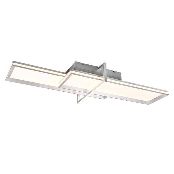 Charleston LED ceiling lamp brushed aluminium image 1