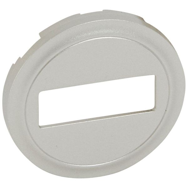 COVER PLATE OPTICS FIBRE SC/APC SIMPLE - TITANE image 1