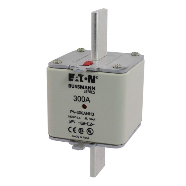 Fuse-link, high speed, 300 A, DC 1000 V, NH3, gPV, UL PV, UL, IEC, dual indicator image 9