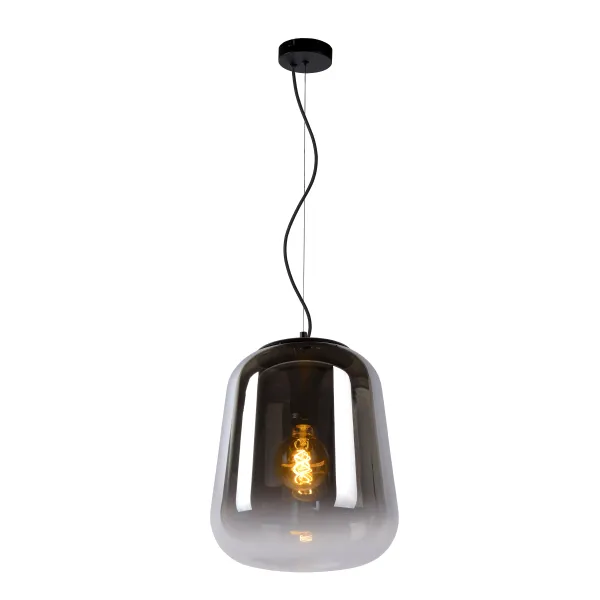 Lucide GLORIO - Pendant light - Ø 32 cm - 1xE27 - Black image 1