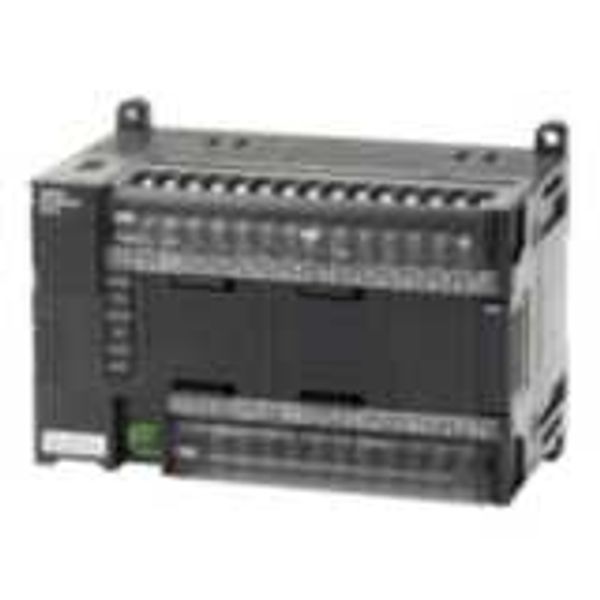 PLC, 24 VDC supply, 24 x 24 VDC inputs, 16 x PNP outputs 0.3 A, 2 x an CP1W9218E image 1