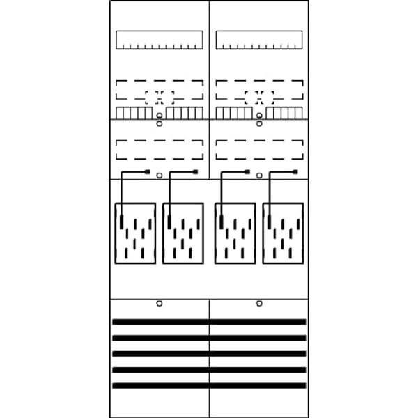 BF27M4 Meter panel, Field width: 2, Rows: 0, 1050 mm x 500 mm x 160 mm, IP2XC image 17