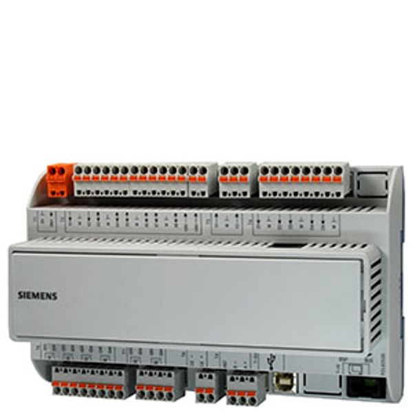 POL635.00/STD - Climatix POL635.00/STD HVAC controller; 24 VAC/DC; 21 I/O; RS485, KNX; Modbus, PL-Link; SD card; USB image 1