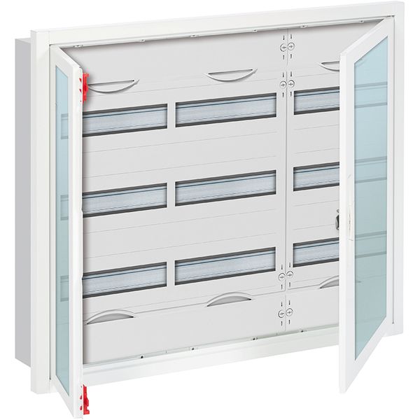 U43TR3 U Compact distribution board, Flush mounting, 108 SU, Isolated (Class II), IP31, Field Width: 3, Rows: 3, 684 mm x 810 mm x 120 mm image 1