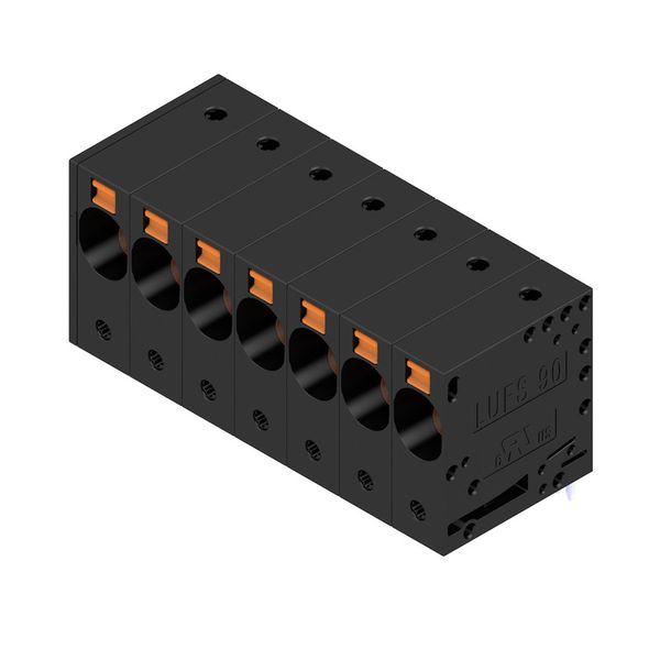 PCB terminal, 10.00 mm, Number of poles: 7, Conductor outlet direction image 2