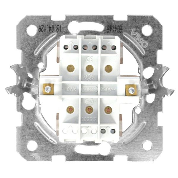 Three gang one-way switch insert, screw clamps image 1