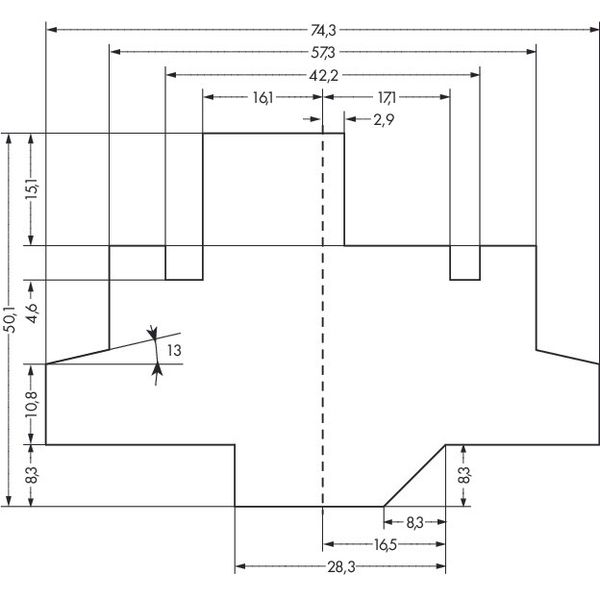 Frame to enlarge terminal block width gray image 3