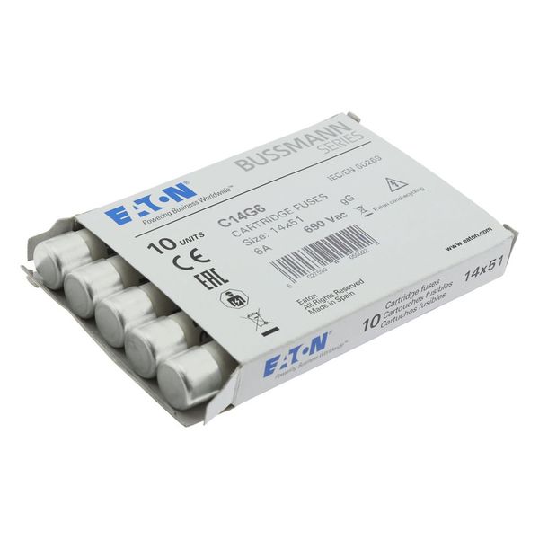 Fuse-link, LV, 6 A, AC 690 V, 14 x 51 mm, gL/gG, IEC image 14