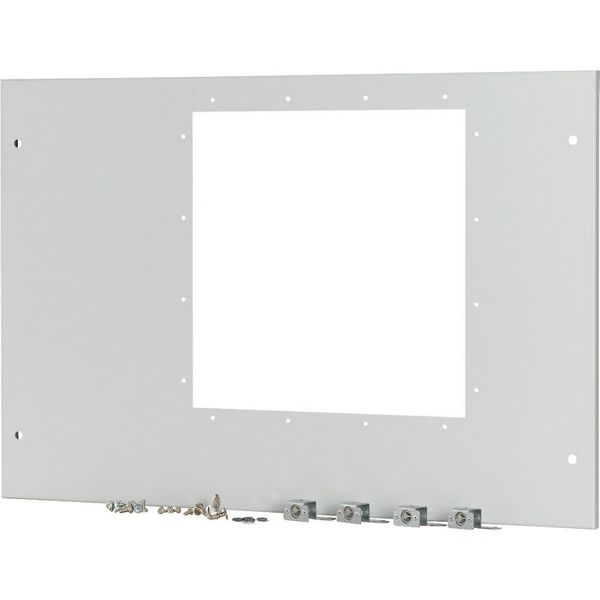 Front cover for IZMX40, fixed, HxW=550x800mm, grey image 5