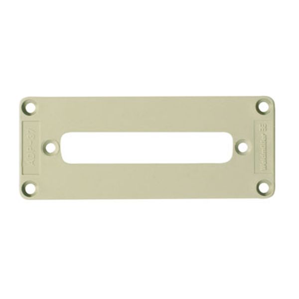 Adapter plate (industrial connector), Plastic, Colour: grey, Size: 6 image 1