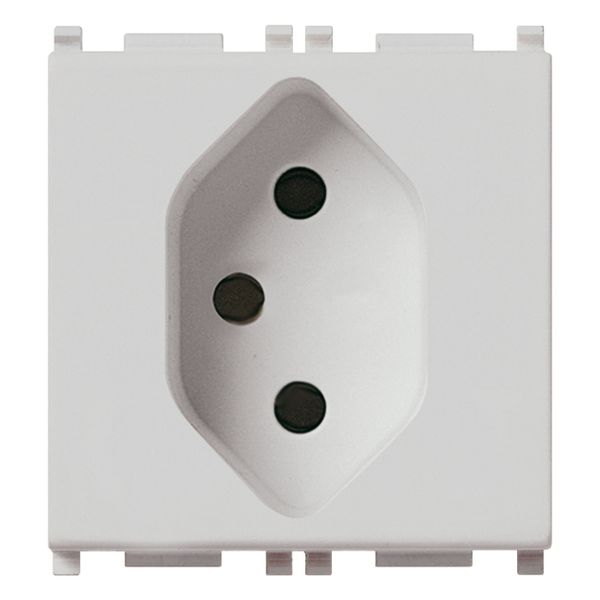 2P+E 10A Swiss 13 type outlet Silver image 1