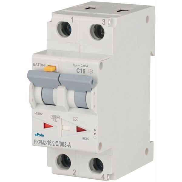 RCD/MCB combination, 16 A, 30 mA, MCB trip characteristic: C, 2p, RCD trip characteristic: A image 3