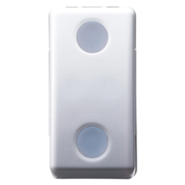 THREE-WAY SWITCH 1P 250V ac - 10AX - WITH REPLACEABLE NEUTRAL LENS - 1 MODULE - SYSTEM WHITE image 1