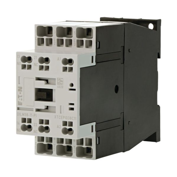 Contactor, 3 pole, 380 V 400 V 18.5 kW, 1 N/O, 1 NC, 230 V 50/60 Hz, AC operation, Push in terminals image 6