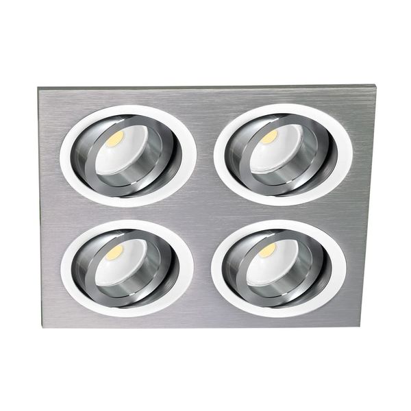 Helium Quad Recessed Light Aluminium image 2