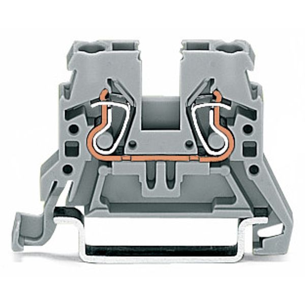 2-conductor through terminal block 2.5 mm² side and center marking gra image 3