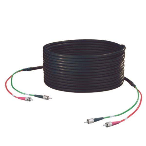 (Assembled) Fibre-optic data cable, Break-out dragline, ST, ST IP 20,  image 1
