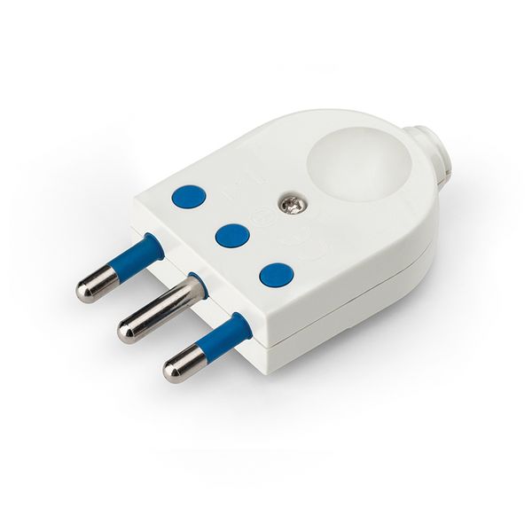 PLUG 2P+E 16A WHITE image 1