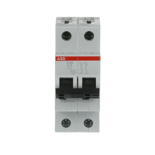 S202-B3 Miniature Circuit Breaker - 2P - B - 3 A image 2