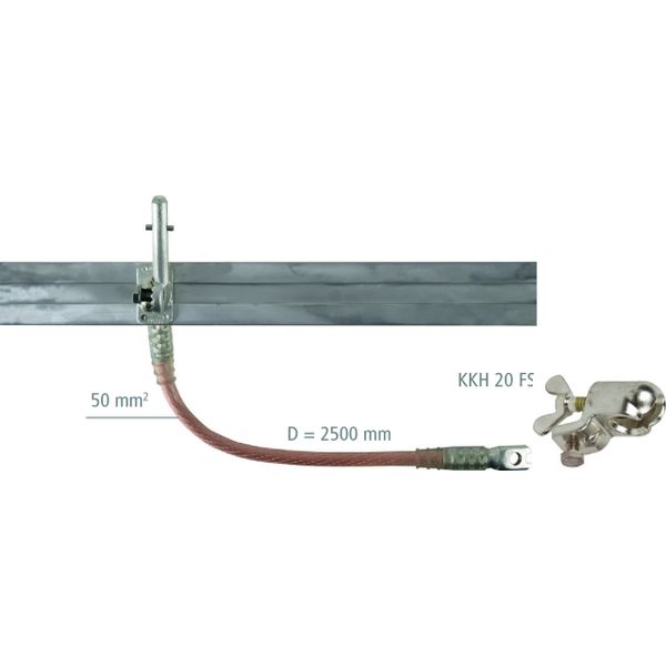 Short-circuiting bar 60x12mm E-Cu F20 with hexagon shaft image 1