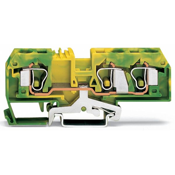 3-conductor ground terminal block 10 mm² center marking green-yellow image 3