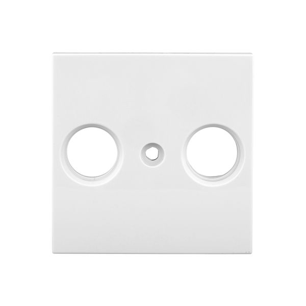 TV cover for HSBK, antenna box, 2-hole, white image 1