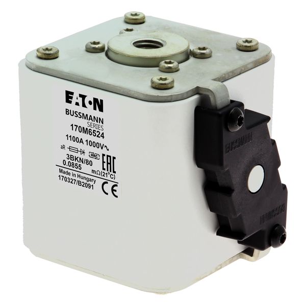 Fuse-link, high speed, 1100 A, AC 1000 V, size 3, 76 x 92 x 83 mm, aR, IEC, single indicator image 11