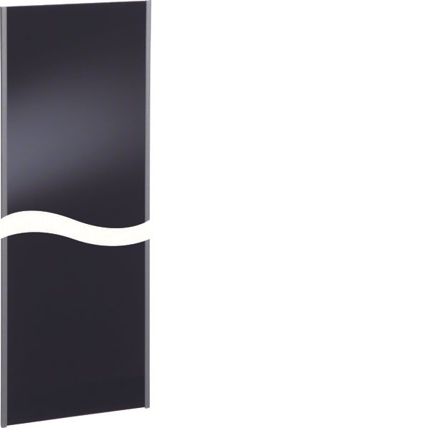 Design trunking 35x220 mm, compl., black high-gloss finish, L=2500 mm image 1