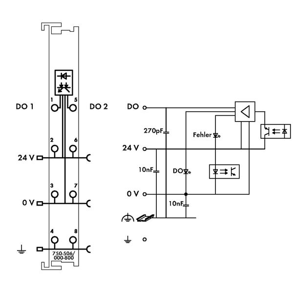 2-channel digital output 24 VDC 0.5 A light gray image 4