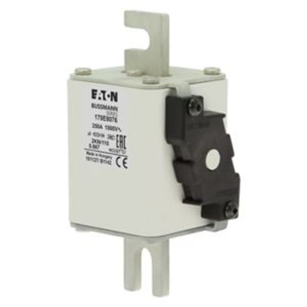 Fuse-link, high speed, 250 A, AC 1000 V, DIN 2, aR, DIN, with indicator image 4