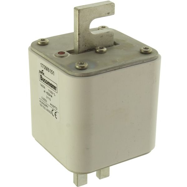 Fuse-link, high speed, 1400 A, AC 1100 V, size 3, 76 x 90 x 139 mm, aR, DIN, IEC, single indicator image 3