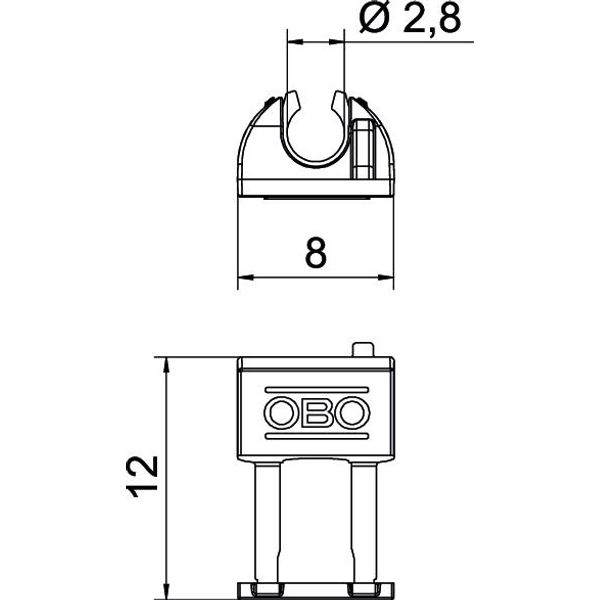 ZH 12-DB HW Fastening element for thin planking 15x8x5 image 2