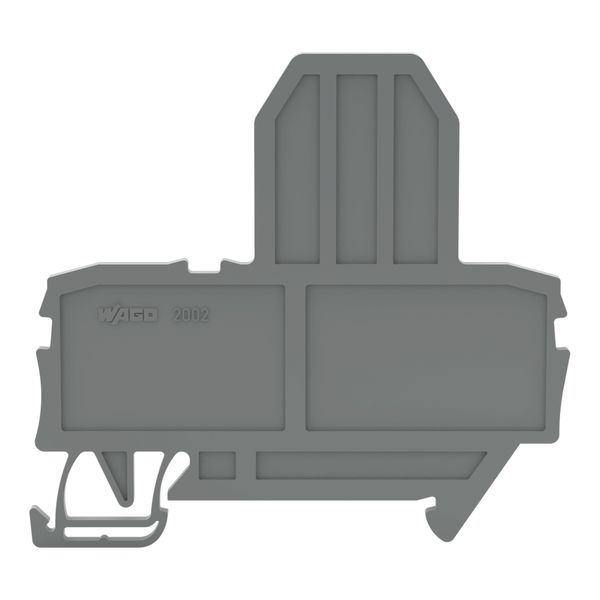 End plate for fuse terminal blocks 2 mm thick gray image 1